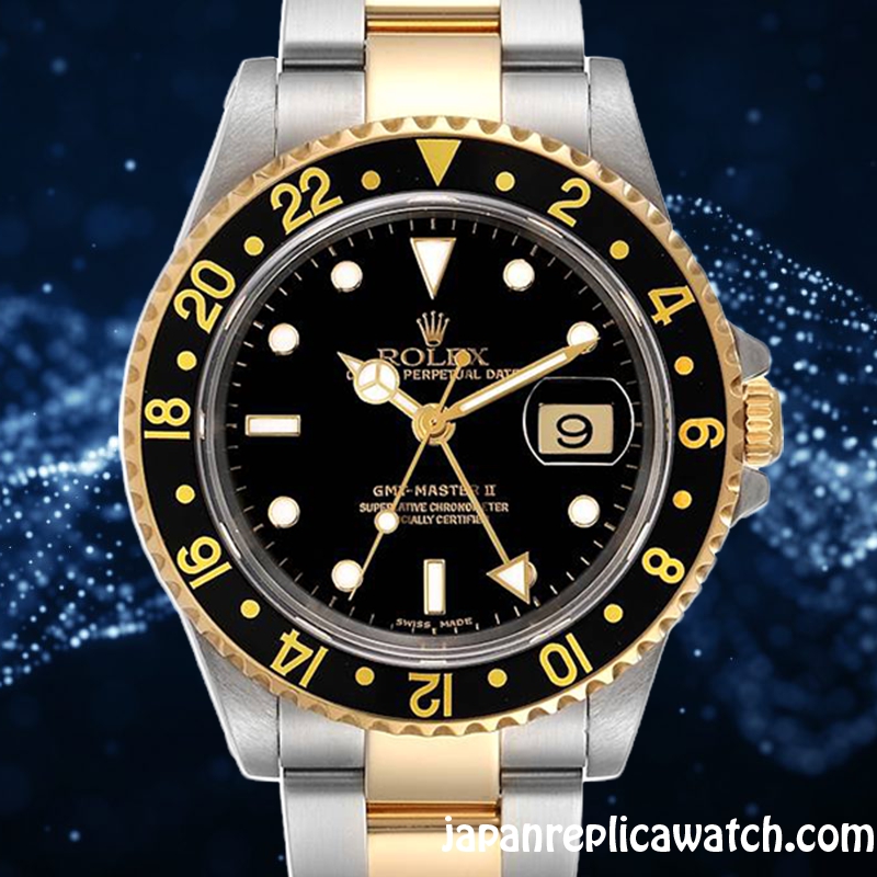 Japan Replica Rolex Gmt Master Asian Movement Men's 16713BKSO Hands and ...